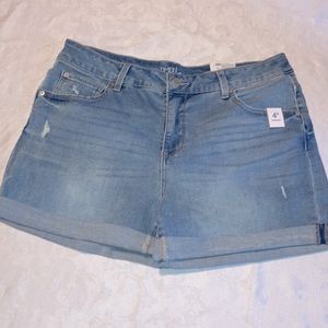 Time & Tru Jean Shorts Size 12 NWT